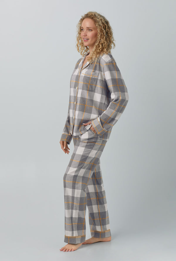 Vintage Plaid Long Sleeve Classic Woven Cotton Portuguese Flannel