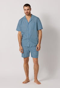 Sebastian Men's Short Sleeve Woven Tana Lawn® Short Pj Set Made With Liberty Fabrics