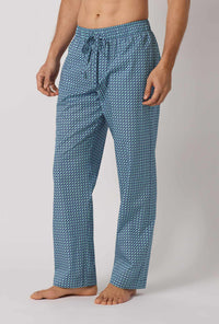A man wearing Sebastian Men's Woven Tana Lawn® Pj Pant Made With Liberty Fabrics side look