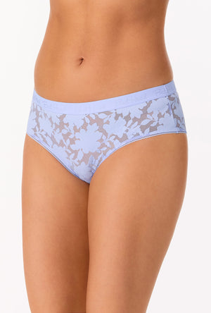 A lady wearing Blue Skies Stretch Lace Hipster Underwear