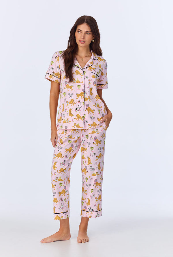 ★ SPAO★ Panty Rabbit Panty Rabbit Short Sleeve Pajamas PI Easter Pajamas Sets for Women Plus Size Bunny Rabbit Print