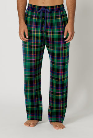A Man wearing Winter Plaid Men's Woven Portuguese Flannel Pj Pant