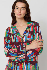 Rifle Paper Co. x BedHead PJs Book Club Long Sleeve Classic Stretch Jersey Pj Set