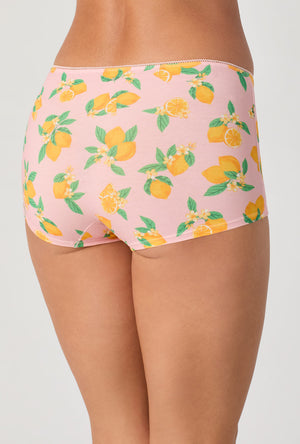 Lemon Sorbet Stretch Jersey Boyshort Underwear