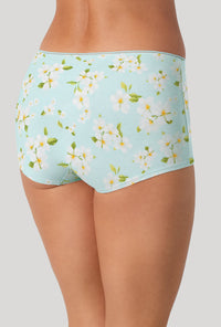 A lady wearing Magnolia Breeze Stretch Jersey Boyshort Underwear