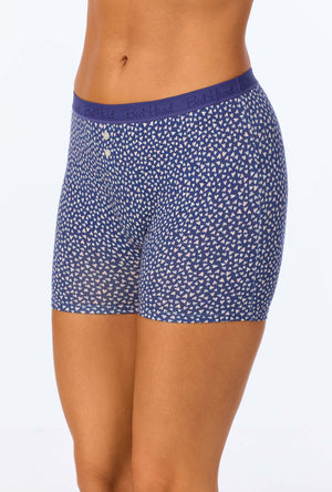 A lady wearing Love Is All You Need Stretch Jersey Boxer Short