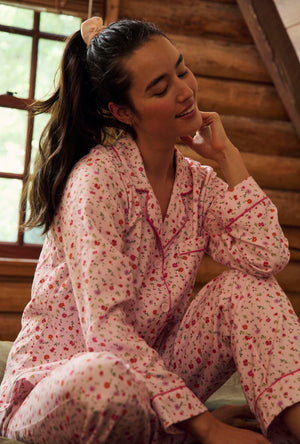 Blushwood Long Sleeve Classic Woven Portuguese Flannel Pj Set
