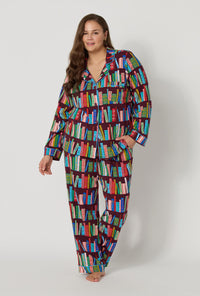 Rifle Paper Co. x BedHead PJs Book Club Long Sleeve Classic Stretch Jersey Pj Set