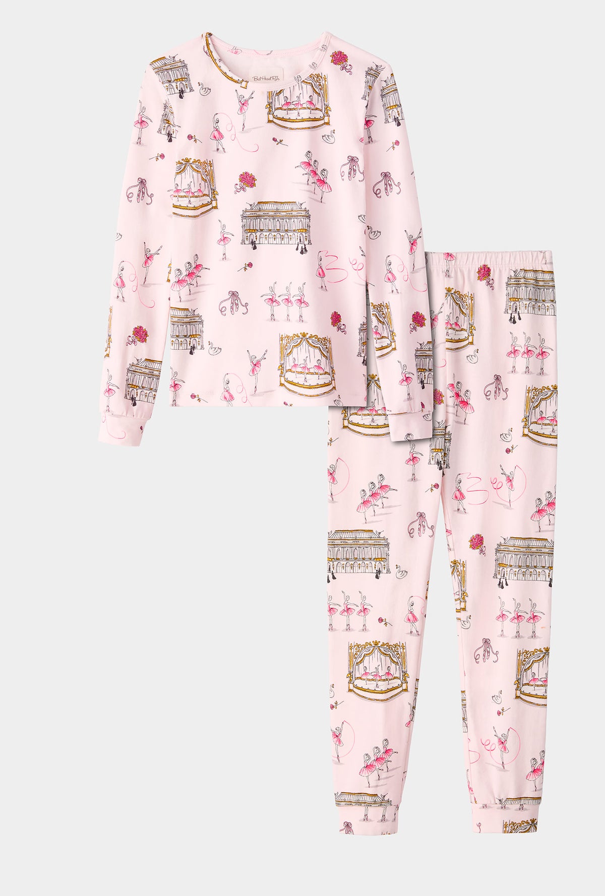A Swan Lake Long Sleeve Stretch Jersey Kids PJ Set