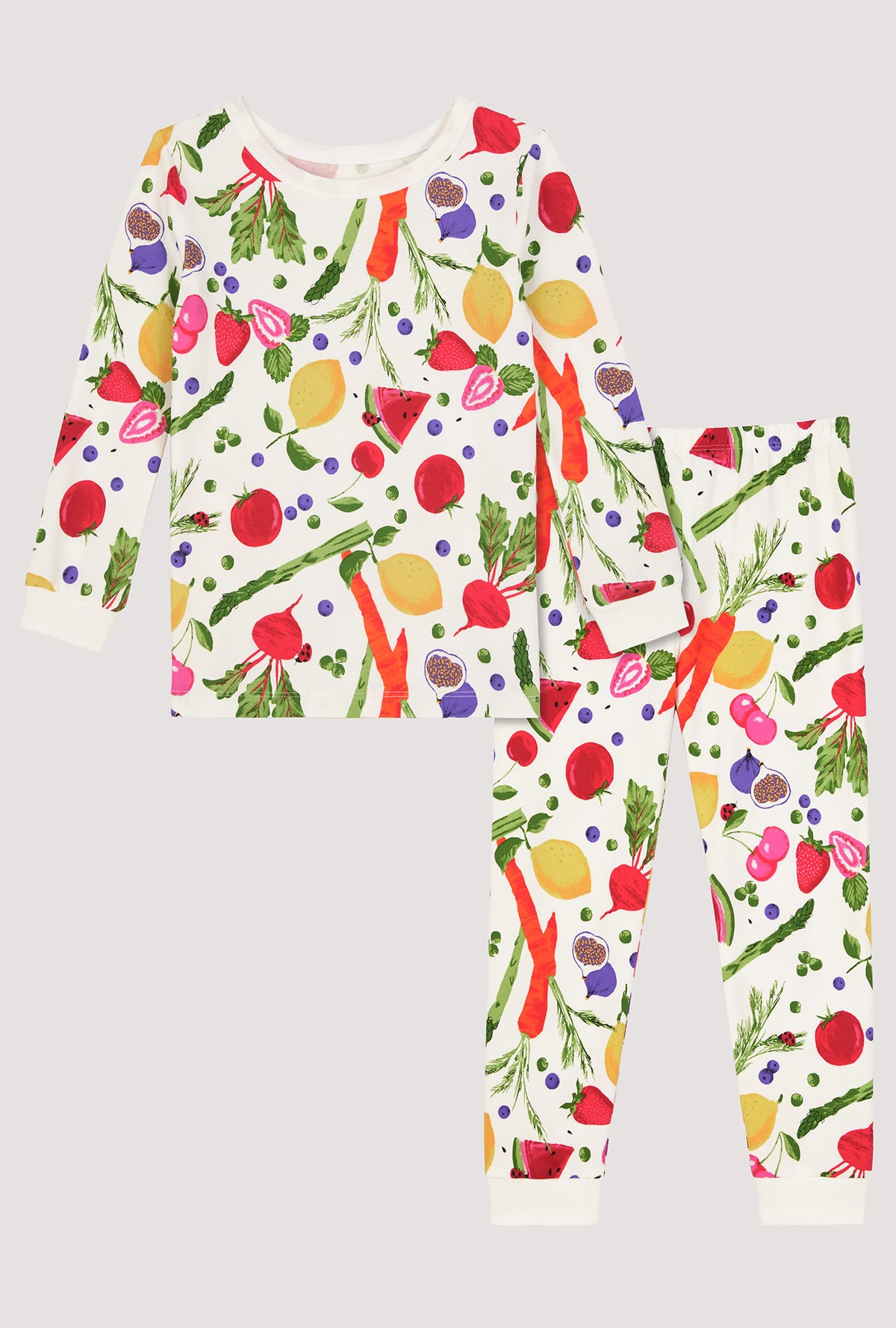 Organic Garden Long Sleeve Stretch Jersey Kids Pj Set