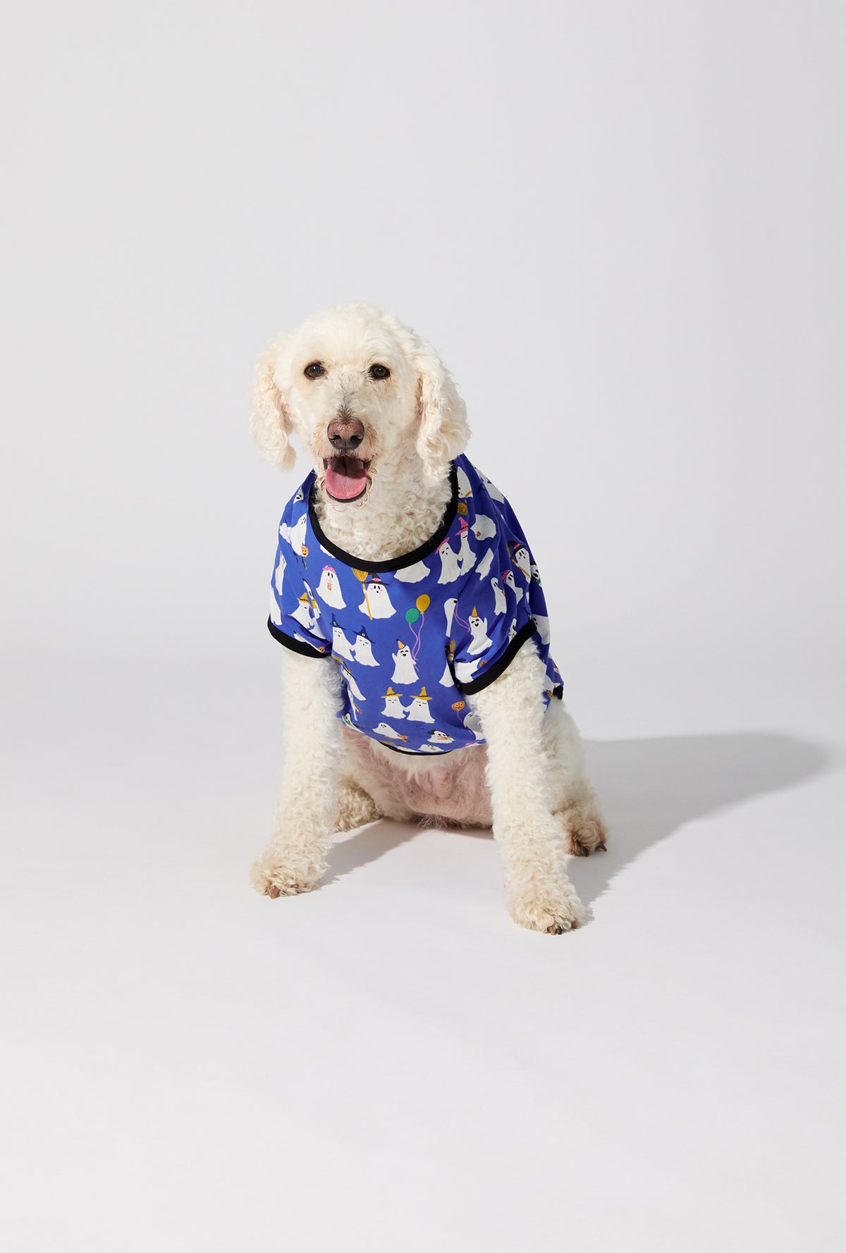 A dog wearing That’s The Spirit Stretch Jersey Dog Pajama