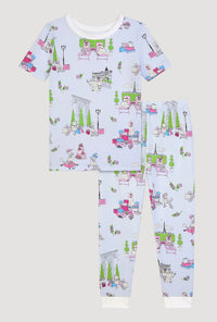 Belle Vie Short Sleeve Stretch Jersey Kids Pj Set