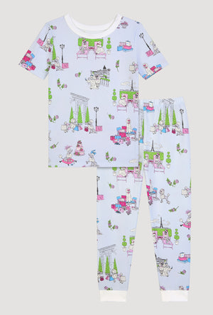 Belle Vie Short Sleeve Stretch Jersey Kids Pj Set