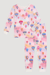 A Serene Sunrise Long Sleeve Stretch Jersey Kids Pj Set