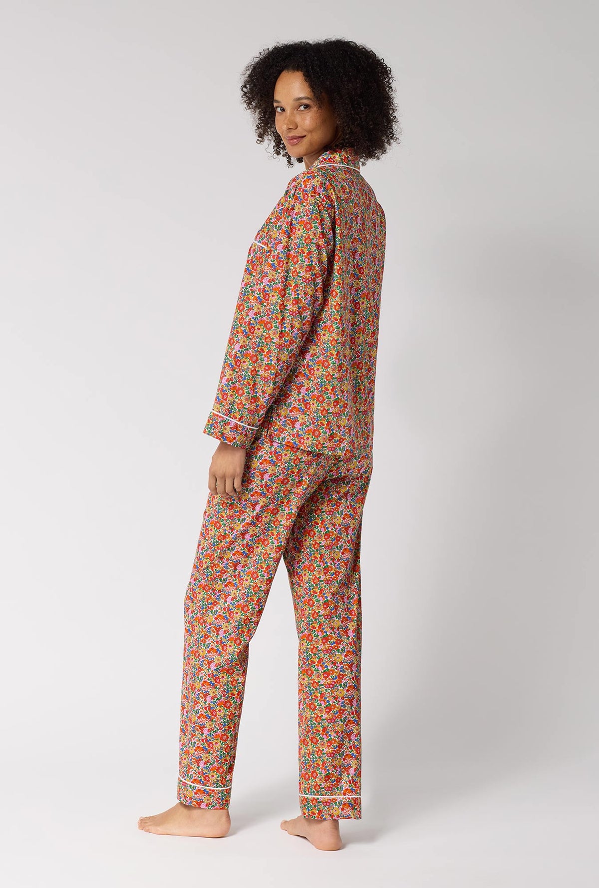 Nell, Annie, & May Long Sleeve Classic Woven Tana Lawn® Pj Set Made With Liberty Fabrics