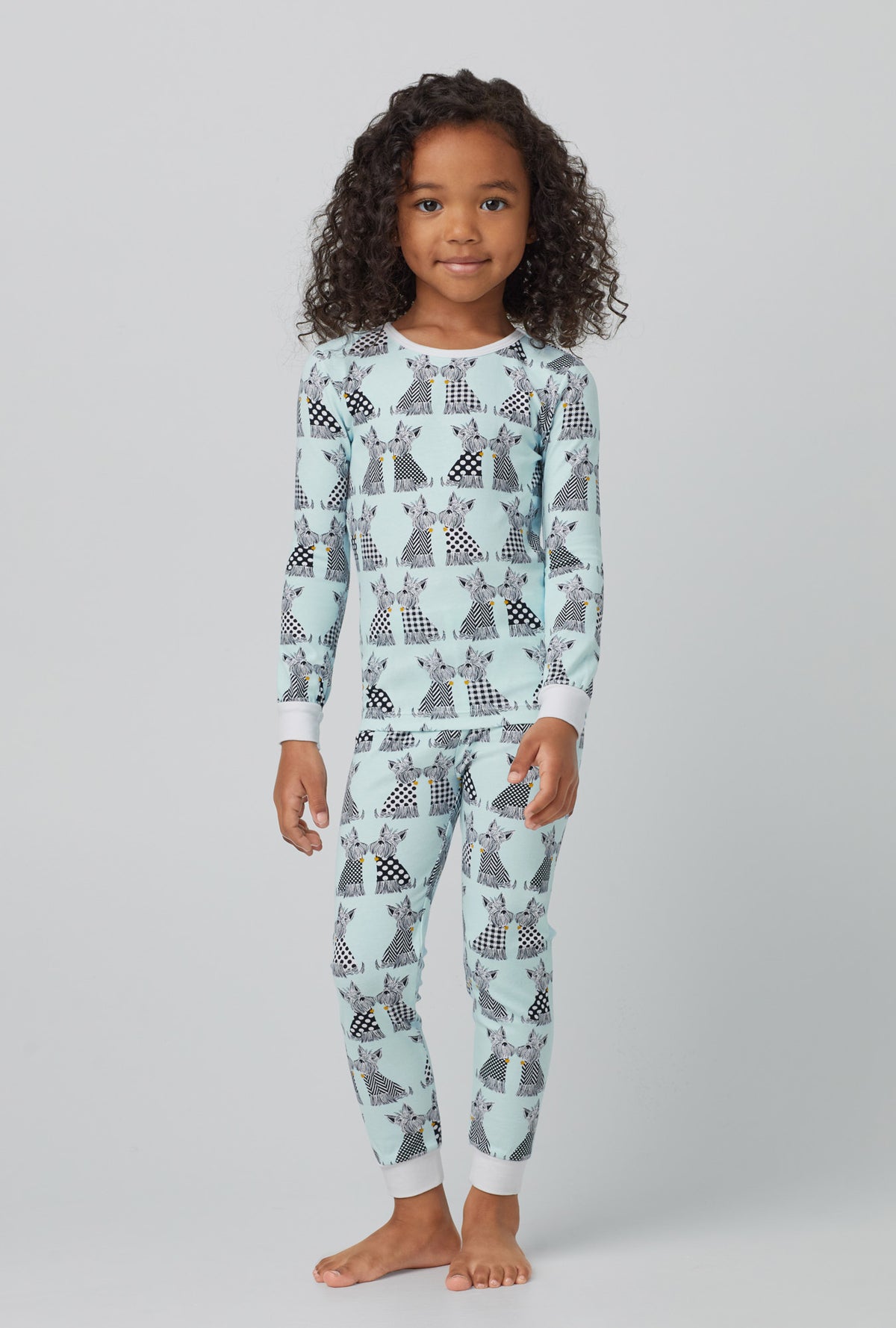 Le Cafe Long Sleeve Stretch Jersey Kids PJ Set - Bedhead Pajamas