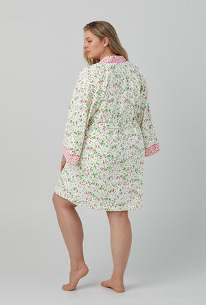 Snap front flannel robe outlet