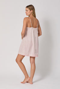A lady wearing Blossom Geo Stretch Jersey Chemise