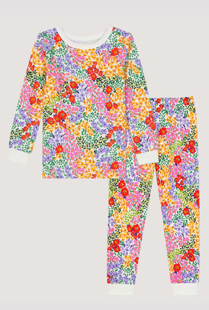 A Spring Fields Long Sleeve Stretch Jersey Kids Pj Set