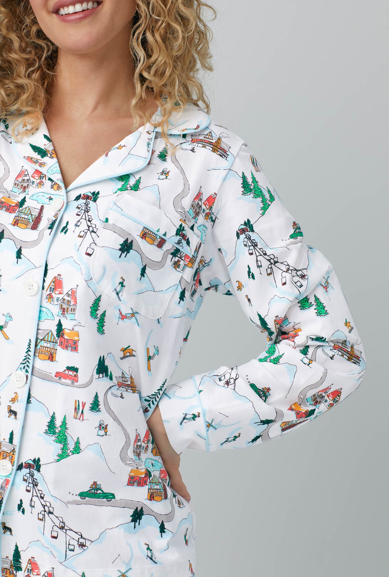 Ski discount themed pajamas