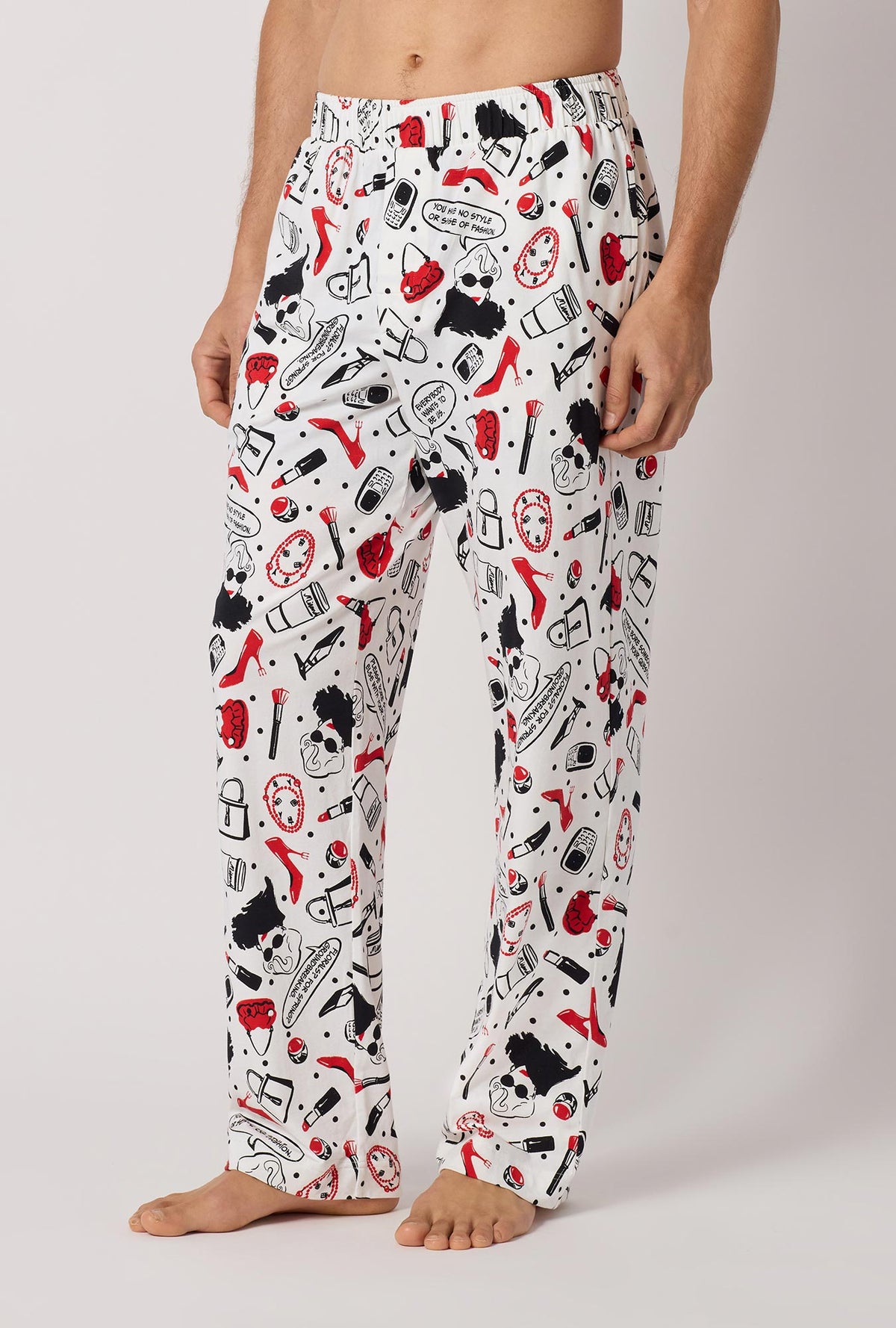 A man wearing Devil Wears Prada Men's Stretch Jersey Pj Pant side look