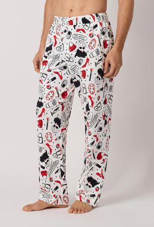 A man wearing Devil Wears Prada Men's Stretch Jersey Pj Pant side look