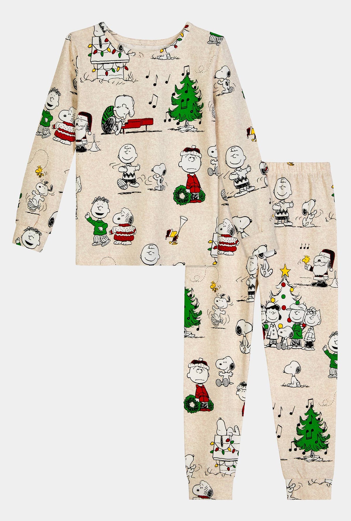 A Peanuts® Celebration Long Sleeve Stretch Jersey Kids Pj Set