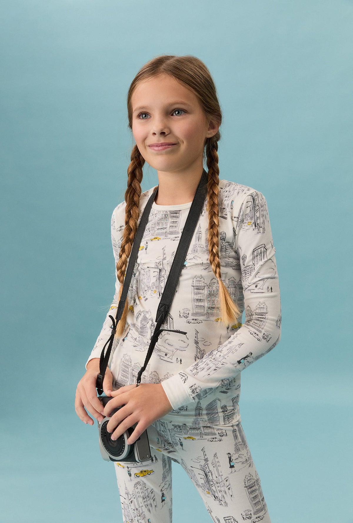 City That Never Sleeps Long Sleeve Stretch Jersey Kids PJ Set