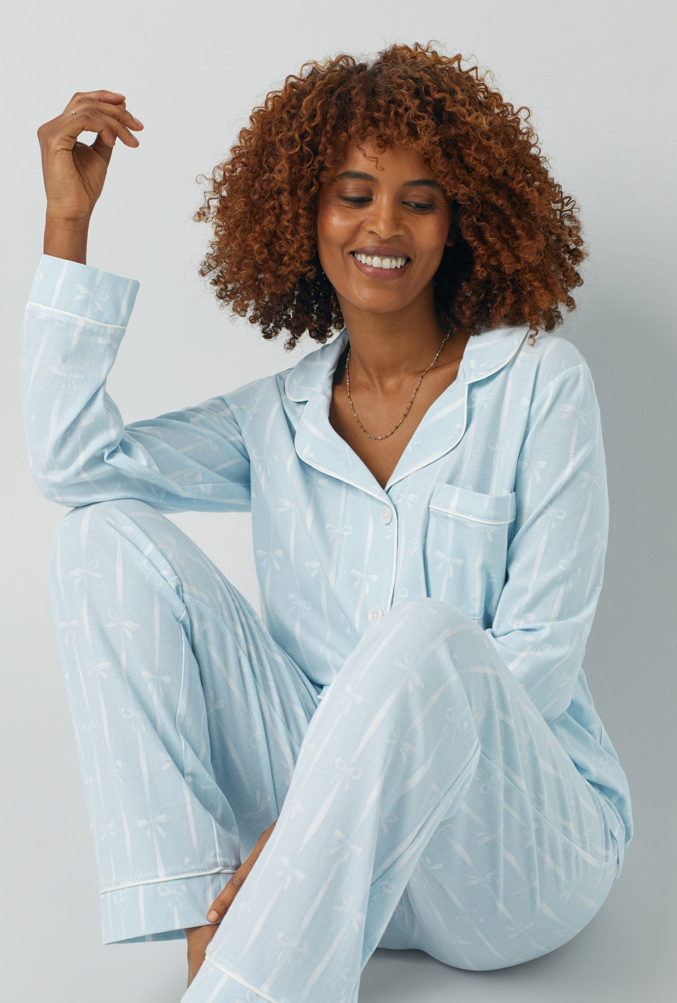 Womens jersey pjs hot sale