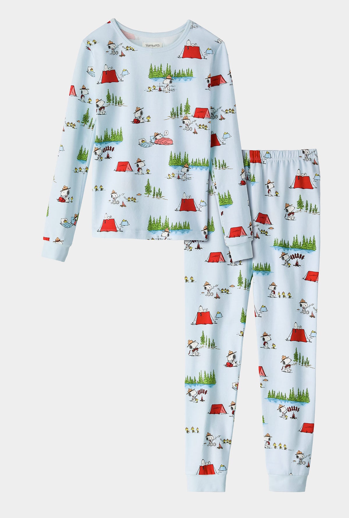A Peanuts® Camp Snoopy Long Sleeve Stretch Jersey Kids PJ Set
