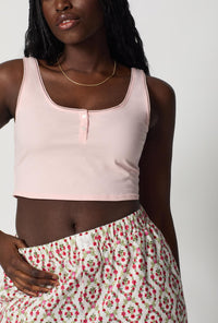 A lady wearing Olivia Woven Cotton Poplin Boxer Short