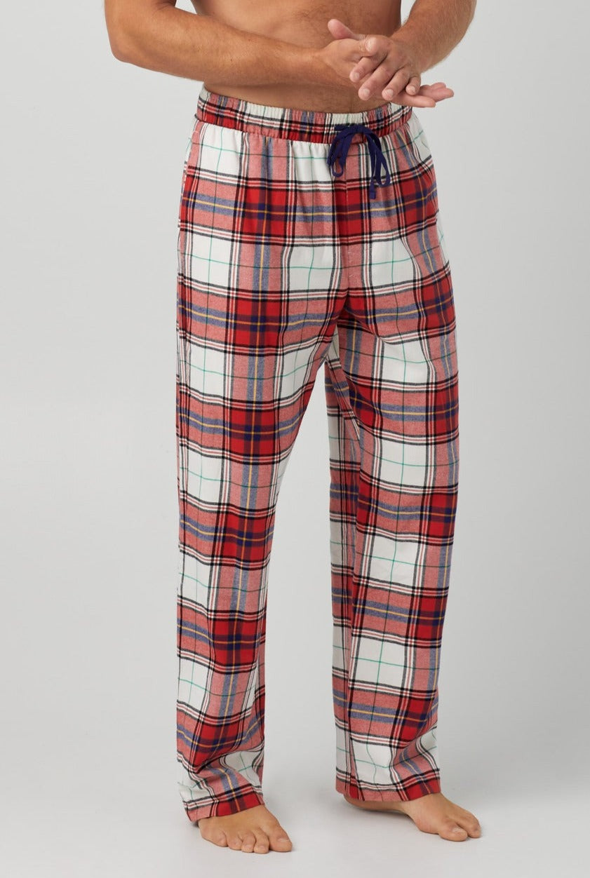 3 Pack Men's Cotton Flannel Plaid Pajama Pants Elastic Waist With  Drawstring | eBay