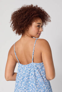 A lady wearing Something Blue Stretch Jersey Chemise