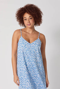 A lady wearing Something Blue Stretch Jersey Chemise