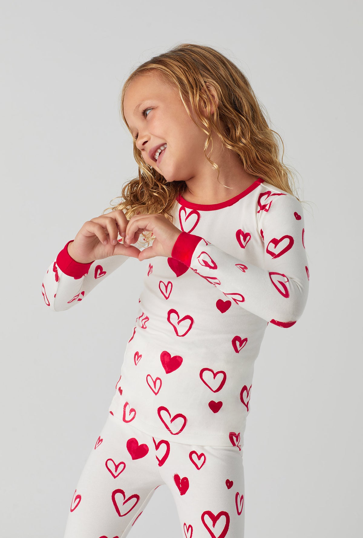 Love is in the Air Long Sleeve Stretch Jersey Kids PJ Set
