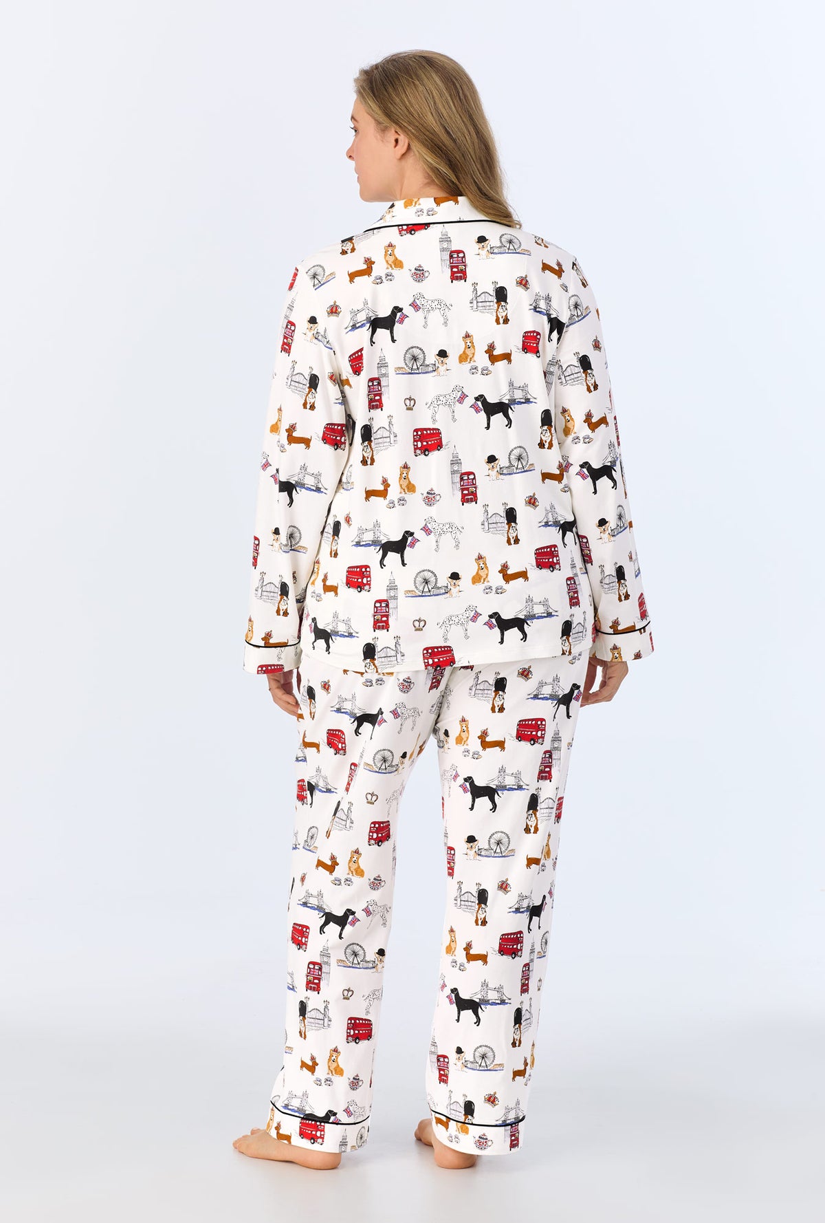 Loyal Londoners Long Sleeve Classic Stretch Jersey PJ Set