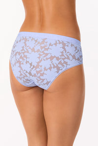 A lady wearing Blue Skies Stretch Lace Hipster Underwear