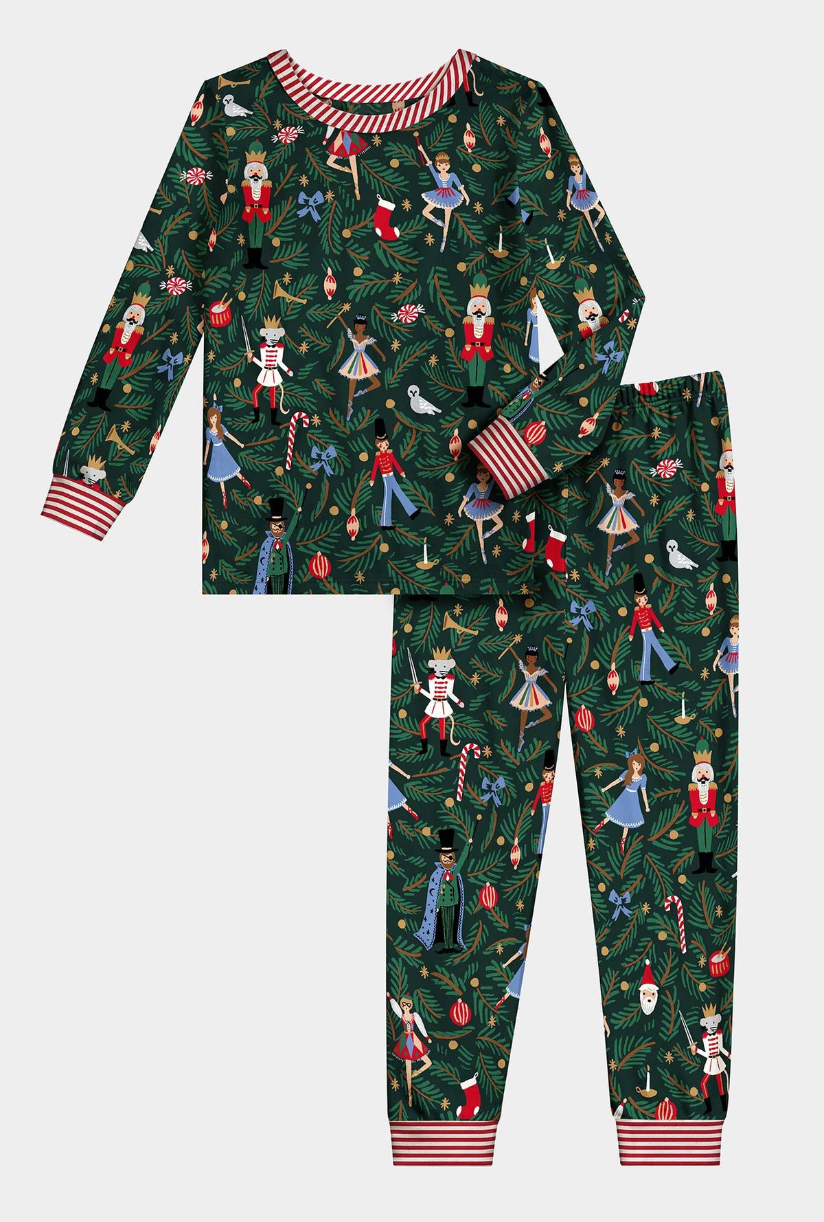 Rifle Paper Co. x BedHead PJs Nutcracker Long Sleeve Stretch Jersey Kids Pj Set