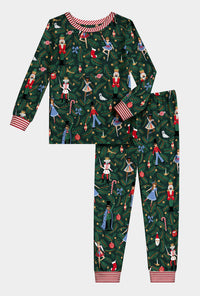 Rifle Paper Co. x BedHead PJs Nutcracker Long Sleeve Stretch Jersey Kids Pj Set