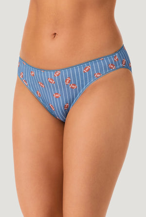 A lady wearing Game On Stretch Jersey Bikini Underwear