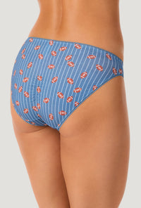 A lady wearing Game On Stretch Jersey Bikini Underwear back view