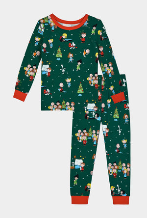 Good Grief, It's Christmas! Long Sleeve Stretch Jersey Kids Pj Set