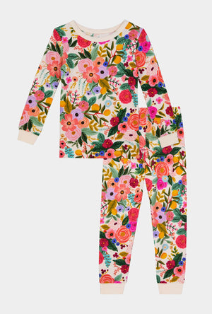 Rifle Paper Co. x BedHead PJs Garden Party Long Sleeve Stretch Jersey Kids Pj Set