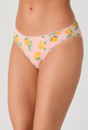 Lemon Sorbet Stretch Jersey Bikini Underwear