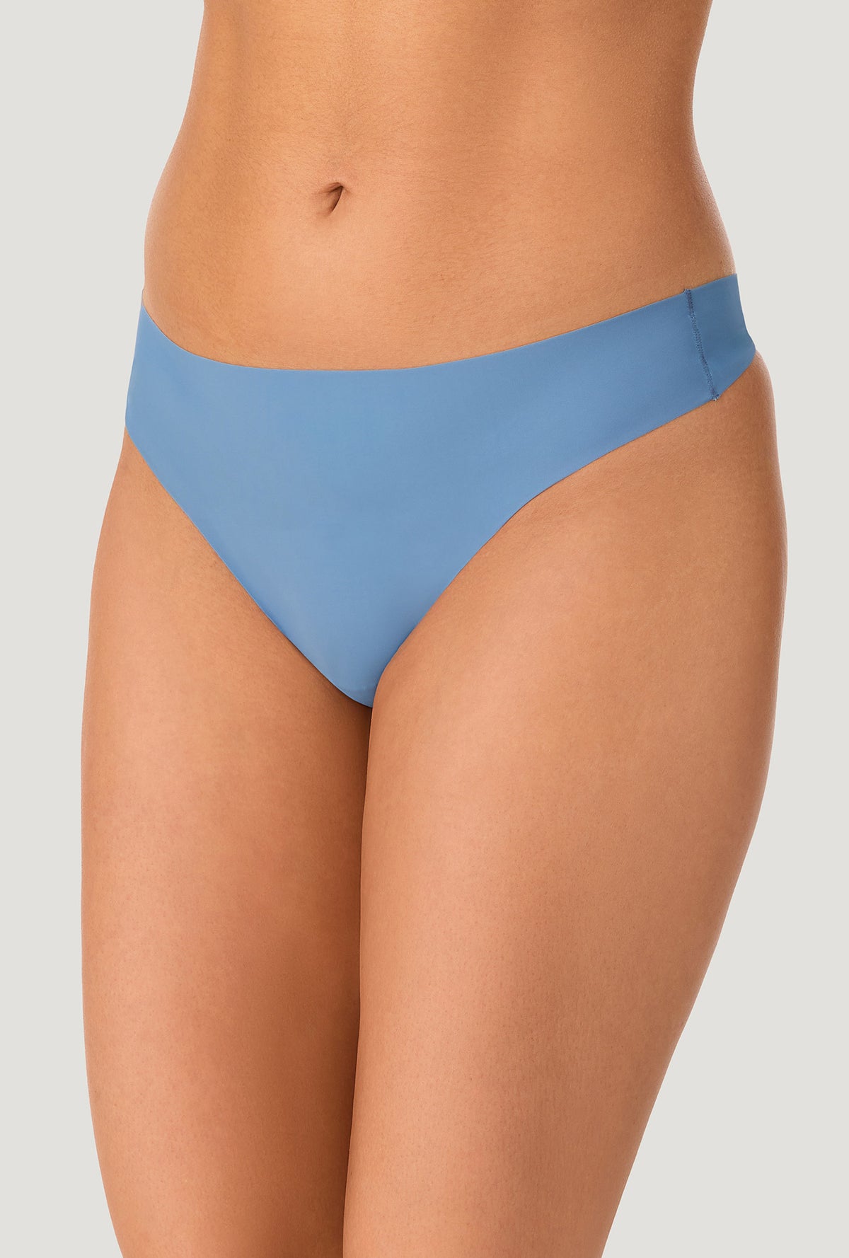 A lady wearing Country Blue Free Cut Micro Thong Underwear