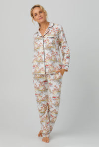 Blue Floral Cotton Pyjamas Short Womens Pjs Pretty Pajama, 59% OFF