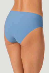 A lady wearing Country Blue Free Cut Micro Hipster Underwear back view