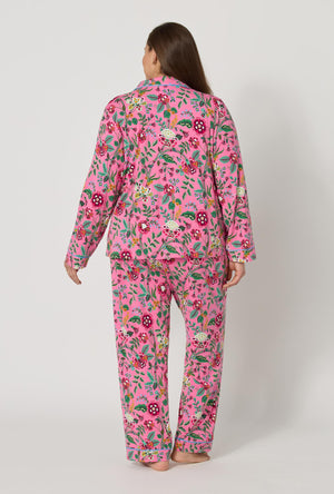 Rifle Paper Co. x BedHead PJs Gracie Long Sleeve Classic Stretch Jersey Pj Set