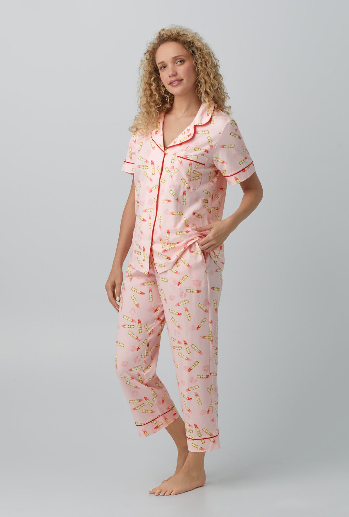 Stretch-Cotton Jersey Pyjama Set