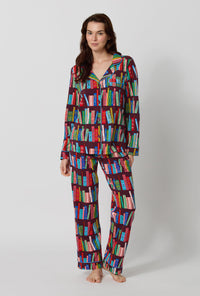 Rifle Paper Co. x BedHead PJs Book Club Long Sleeve Classic Stretch Jersey Pj Set